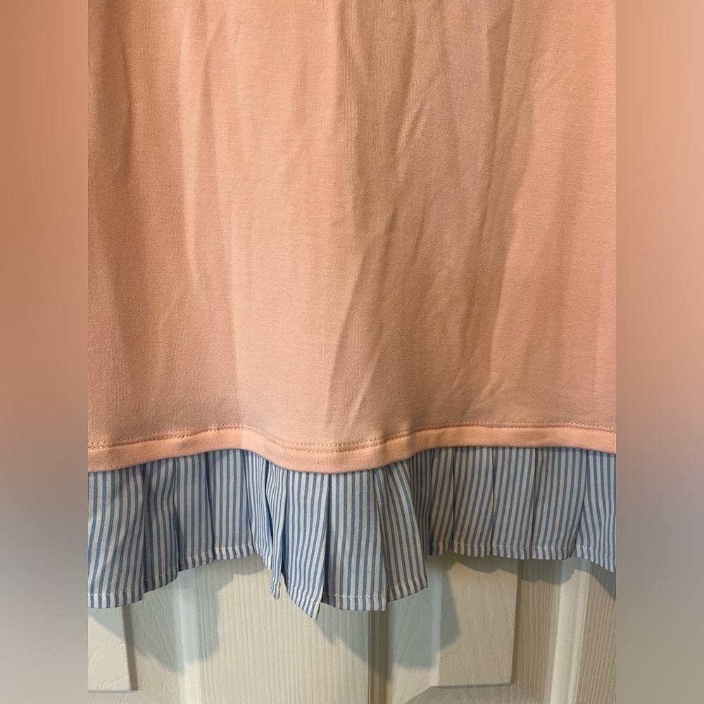 J Crew XS super soft long sleeve t shirt with ruffle bottom, NWT - Picture 5 of 6